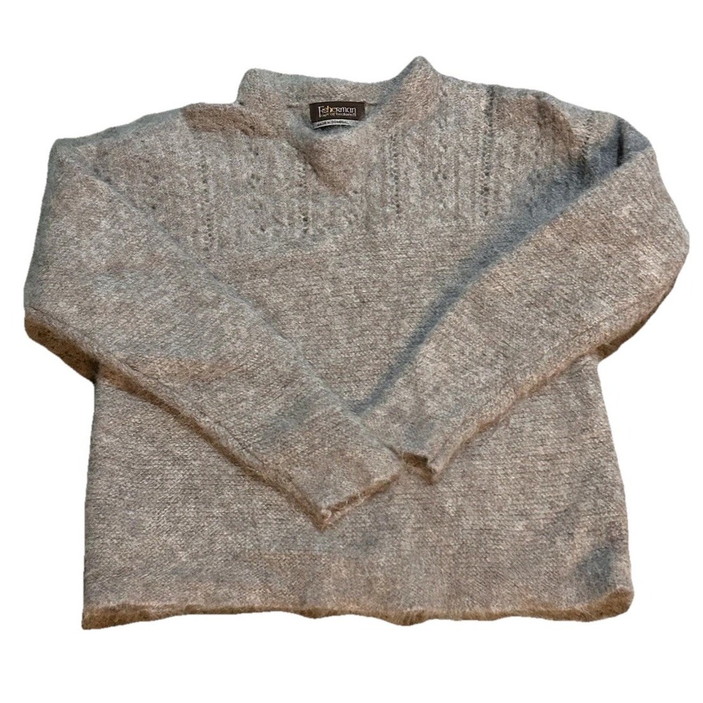 Fisherman Out of Ireland Baby Alpaca Ireland Brown  Sweater Jumper